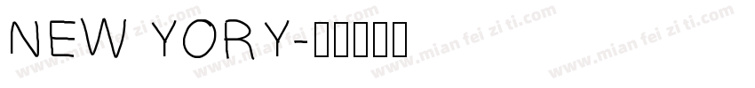 NEW YORY字体转换